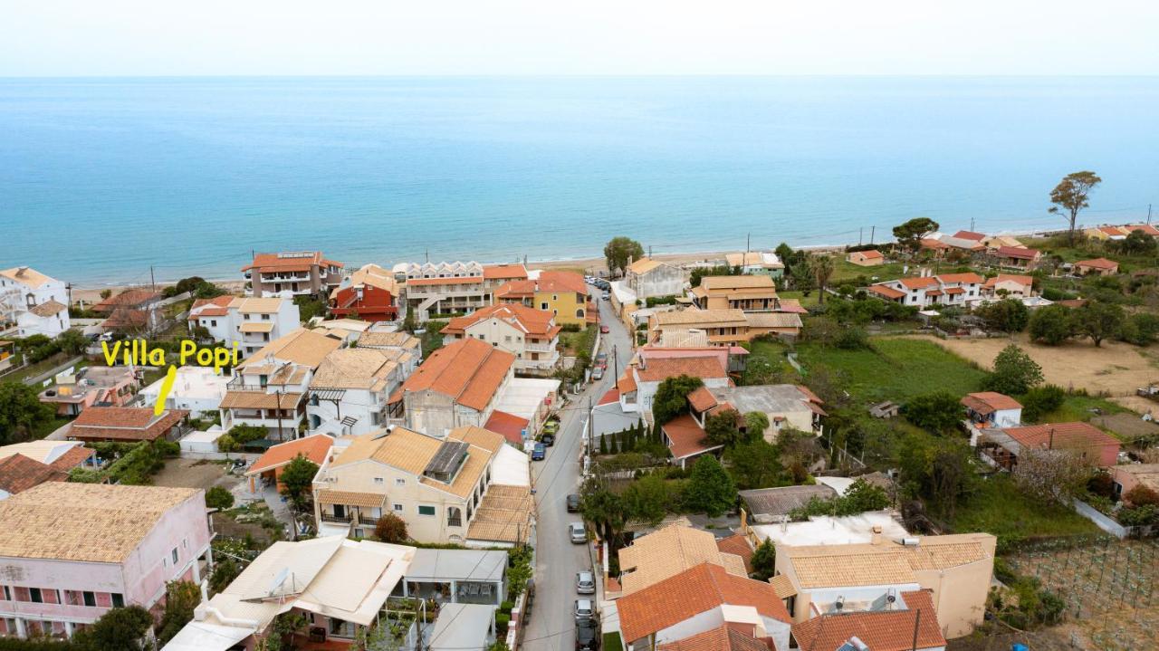 Villa Popi On The Beach Of Agios Gordios Agios Gordios  Exterior foto